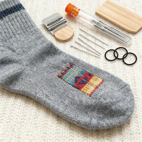 Repair kit, Knitted Repair kit, Suitable for Beginners, Portable Knitted mini Tool Set, Quickly mend Clothes, Holes and Stubborn Stains (1 Pcs) in Kuwait