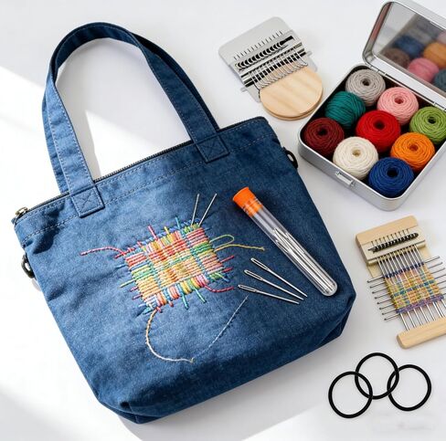 Repair kit, Knitted Repair kit, Suitable for Beginners, Portable Knitted mini Tool Set, Quickly mend Clothes, Holes and Stubborn Stains (1 Pcs) in Kuwait