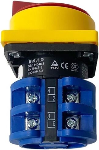 مفتاح كامة التحويل الكهربائي العالمي LW26-25GS/04 380 فولت 25A مقبض قطع الطاقة عزل التحكم الرئيسي قفل التشغيل in Kuwait