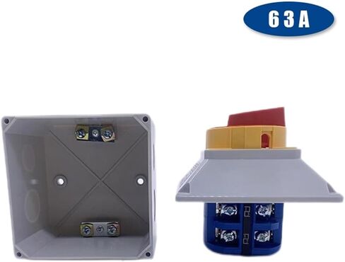 مفتاح المعزل مع صندوق واقي مقاوم للماء LW26GS-63/2M محرك التحكم الرئيسي مصدر الطاقة قطع الحمل قطع 63A in Kuwait