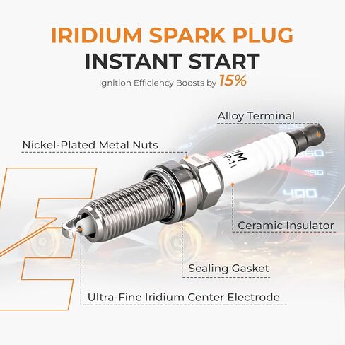 Ignition Coil Pack & Iridium Spark Plugs Kit Set of 4 for Nissan 2013-2019 Sentra 2007-2018 Altima 2008-2013 Rogue Versa Cube NV200 1.6L-2.5L L4 Engine – Replace UF549 91187 | Autoexact in Kuwait