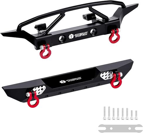 Aluminum Front and Rear Bumpers Set for 1/24 RC Axial SCX24 Jeep JT Gladiator Upgrades in Kuwait