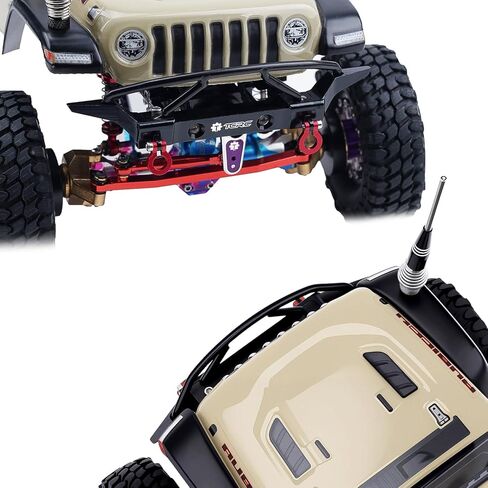 Aluminum Front and Rear Bumpers Set for 1/24 RC Axial SCX24 Jeep JT Gladiator Upgrades in Kuwait