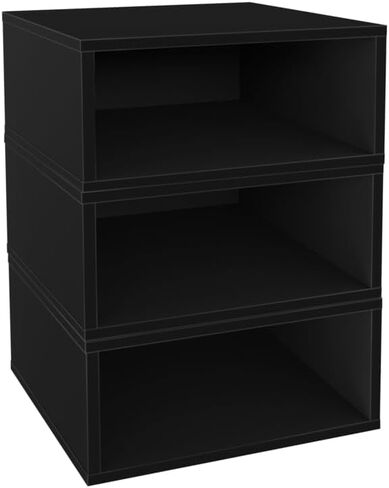 مكعب منظم لخزانة الكتب الخشبية نصف حجم من Niche Cubo - 3 عبوات - أبيض ثلجي in Kuwait