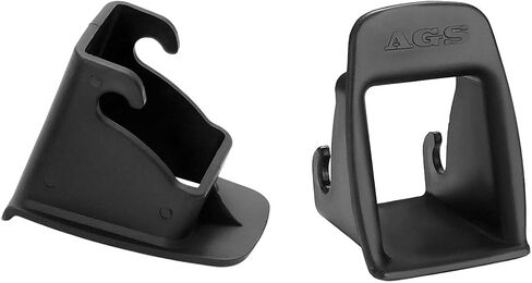 Wevdn 2 قطعة دليل مزلاج حزام واجهة ISOFIX، مشبك حزام مقعد السيارة، أخدود دليل ثابت، دليل مزلاج موصل قوس مقعد السيارة العالمي لكرسي السلامة، ملحقات السيارة (أسود) in Kuwait