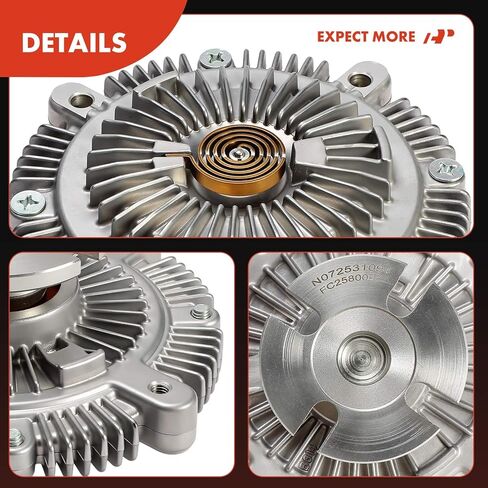 A-Premium Engine Cooling Fan Clutch Compatible with Chevrolet Astro 1987, S10 1987-1993, S10 Blazer 1987-1989 & GMC S15 1987-1990, S15 Jimmy 1987-1989, Safari 1987, Sonoma 1991-1993 in Kuwait