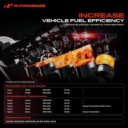 A-Premium Vacuum Switching Valve Compatible with Toyota Camry 1997-2001, Avalon 2000-2004, Solara 1999-2002 & Lexus RX300 1999-2000, ES300 1997-2001, 3.0L in Kuwait