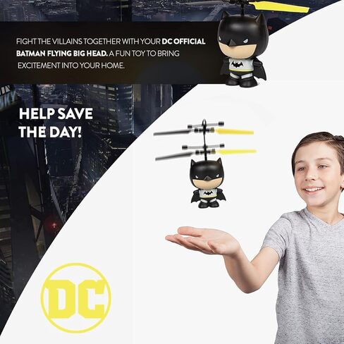 World Tech Toys DC Batman Big Head Helicopter Toy – Motion Sensor Flying Toy for Kids – DC Comics Licensed – Hand-Controlled Hover Toy – Ages 6+ in Kuwait