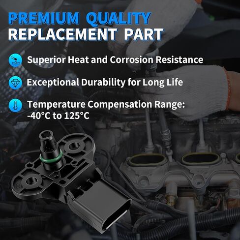 MAP Manifold Absolute Pressure Sensor Fit for Volkswagen Jetta Passat Golf Rabbit Touareg Beetle Bora Polo Audi Q5 A4 Quattro A6 Quattro Q7 A5 Quattro Audi S5 S6 A7 Quattro 0261230234 in Kuwait