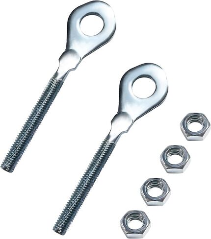 2 PCS Chain Axle Adjuster, 12.6mm M8 Chain Tensioner Compatible with 50cc 70cc 90cc 110cc 125cc ATV, Wheel Axle Adjuster for 4 Wheeler Quad Dirt Bike, Motorcycle Accessories in Kuwait