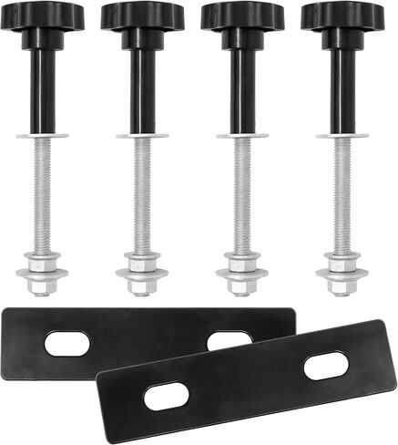 POLARIS Recovery Board Mounts - Fits M10 Roof Rack/Truck Bed Holes & Most Board Brands (4.72"-6.69" Spacing), Rust-Resistant Hardware in Kuwait
