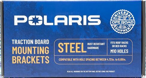 POLARIS Recovery Board Mounts - Fits M10 Roof Rack/Truck Bed Holes & Most Board Brands (4.72"-6.69" Spacing), Rust-Resistant Hardware in Kuwait