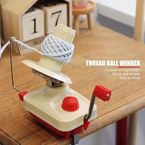 Portable Handheld Yarn Ball Winder with Clamp, for Winding Yarn Into Neat and Organized Balls, for Home Knitting and Crochet Enthusiasts in Kuwait