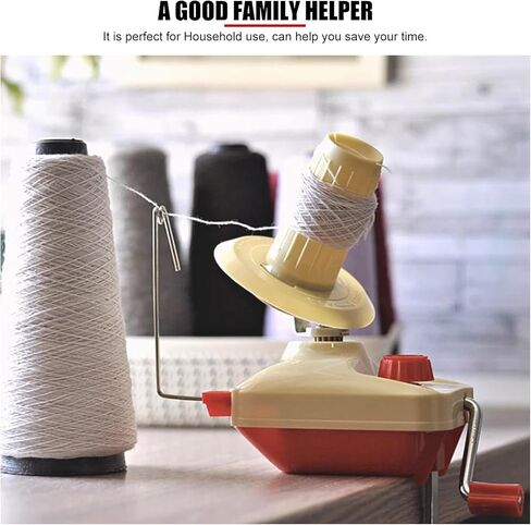 Portable Handheld Yarn Ball Winder with Clamp, for Winding Yarn Into Neat and Organized Balls, for Home Knitting and Crochet Enthusiasts in Kuwait