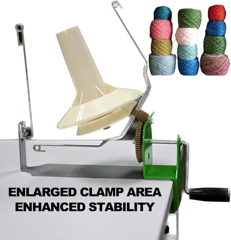 18oz Yarn Winder, Large Capacity Yarn Ball Winder, Hand Operated Yarn Winder for Crocheting, Knitting, Yarn Cake Winder Yarn Spinner for Fiber Yarn Wool Winding Machine in Kuwait