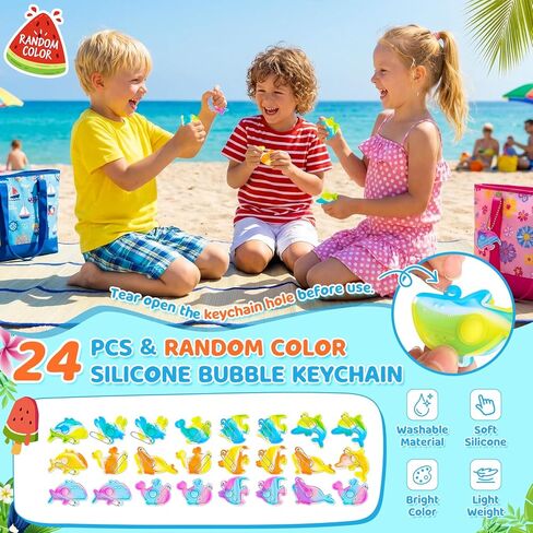 194 PCS Pool Party Favors Beach Party Favors, Summer Party Favors for Kids 3-8 8-12, Beach Balls, Hand Flying Helicopter, Pool Party Supplies for Birthday Party Favors, End of Year Student Gifts in Kuwait
