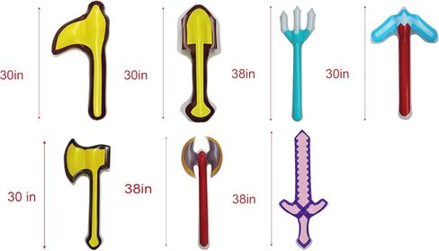 Inflatable Toys Inflatable Large Size Sword Axe Trident Kid Party Favors in Kuwait
