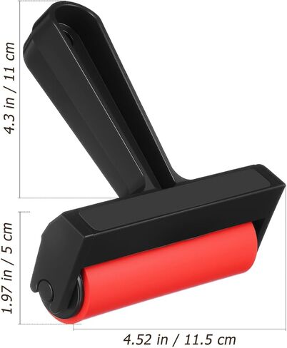 Ciieeo 2 Pack Printmaking Brayer Rollers - 4.9 inch Smooth Surface Ink Roller with Ergonomic Handle | Versatile Stamping Tool for Block Printing Painting and Glue Application in Kuwait