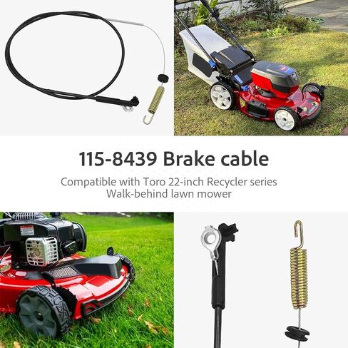 115-8439 Engine Blade Brake Cable for fits Toro 20333 20333C 20373 20376 20958 Replacement Compatible with 22" Recycler Lawn Mower 290-923 in Kuwait
