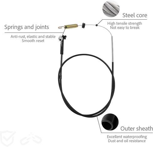 115-8439 Engine Blade Brake Cable for fits Toro 20333 20333C 20373 20376 20958 Replacement Compatible with 22" Recycler Lawn Mower 290-923 in Kuwait