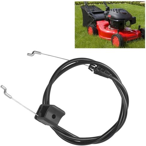 Engine Brake Cable 140-3948 for Lawn Mower Models 21770 21442 21445, Robust Metal Plastic Replacement Part with Lasting Performance, Easy Install Black Wire in Kuwait