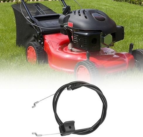 Engine Brake Cable 140-3948 for Lawn Mower Models 21770 21442 21445, Robust Metal Plastic Replacement Part with Lasting Performance, Easy Install Black Wire in Kuwait