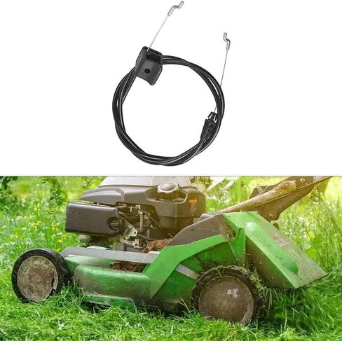Engine Brake Cable 140-3948 for Lawn Mower Models 21770 21442 21445, Robust Metal Plastic Replacement Part with Lasting Performance, Easy Install Black Wire in Kuwait