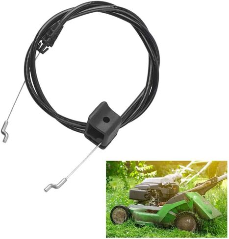 Engine Brake Cable 140-3948 for Lawn Mower Models 21770 21442 21445, Robust Metal Plastic Replacement Part with Lasting Performance, Easy Install Black Wire in Kuwait
