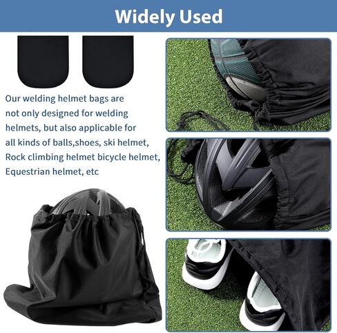 JJUNW 2 Pack Helmet Bags, Black Lightweight Motorcycle Helmet Storage Carrying Bags for Ski Motorcycle Bicycle Bike Riding Travel in Kuwait