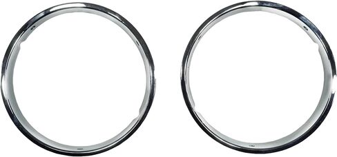 Headlight Bezel Kit (Chrome) Fits 1997–2006 Jeep Wrangler TJ | Replaces 55055046K, 12419.08 in Kuwait