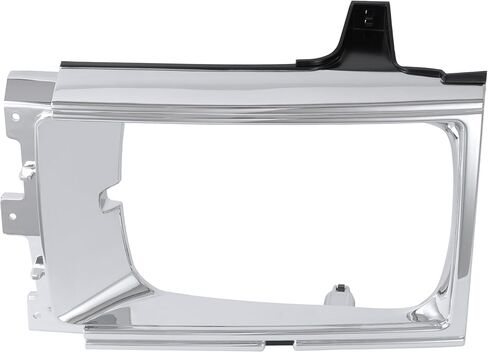 ALMULOO LH غطاء غطاء المصباح الأمامي متوافق مع 1984-1986 Toyota 4Runner SR5 Turbo Pickup بديل لـ 5313289105 TO2512102 بلاستيك (ABS) كروم + فضي مطلي + الجانب الأيسر الأسود in Kuwait