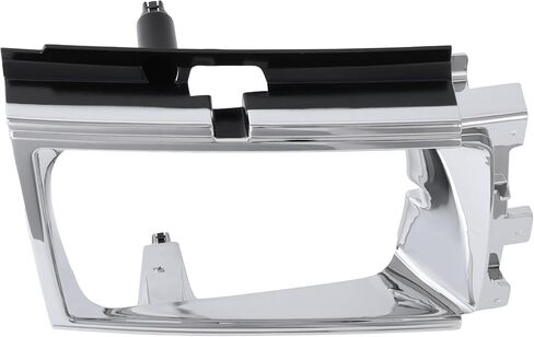 ALMULOO LH غطاء غطاء المصباح الأمامي متوافق مع 1984-1986 Toyota 4Runner SR5 Turbo Pickup بديل لـ 5313289105 TO2512102 بلاستيك (ABS) كروم + فضي مطلي + الجانب الأيسر الأسود in Kuwait