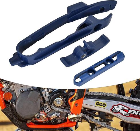 سلسلة الدراجات النارية دليل المنزلق Swingarm ومشبك خرطوم الفرامل لـ KTM SX SXF XC XCF 125 150 250 300 350 450 690 إندورو SMC (أسود) in Kuwait
