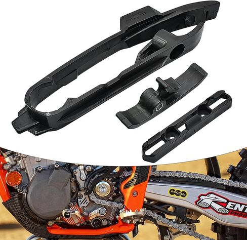 سلسلة الدراجات النارية دليل المنزلق Swingarm ومشبك خرطوم الفرامل لـ KTM SX SXF XC XCF 125 150 250 300 350 450 690 إندورو SMC (أسود) in Kuwait