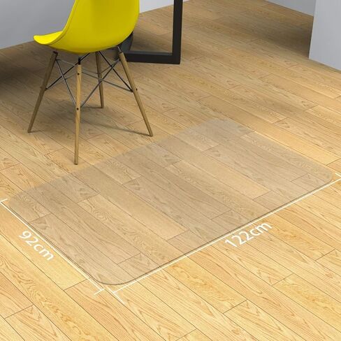 NATRKE Clear Chair Mat for Hardwood Floor, 36" × 48" Office Chair Mat Transparent Floor Mat with Non-Slip Frosted Back, Heavy Duty PVC Protector Mat for Home, Office & Tile Floors in Kuwait