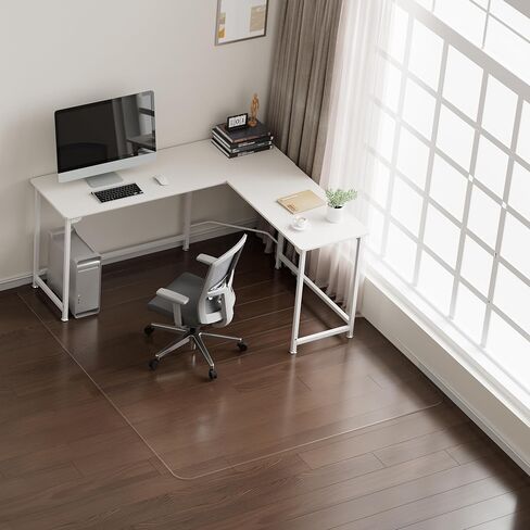 NATRKE Clear Chair Mat for Hardwood Floor, 36" × 48" Office Chair Mat Transparent Floor Mat with Non-Slip Frosted Back, Heavy Duty PVC Protector Mat for Home, Office & Tile Floors in Kuwait
