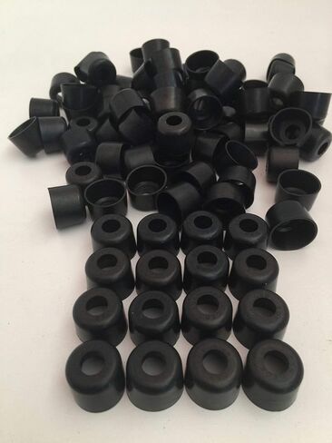 100 Automotive Umbrella Valve Stem Oil Seals compatible with Chevrolet & Ford small blocks with Chevy sb 350 302 Ford GM sbc Small Block 11/32" Valves in Kuwait