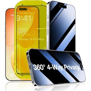 واقي شاشة الخصوصية Fotbor لهاتف iPhone 12 Pro، واقي شاشة الخصوصية iPhone 12 [2X مضاد للتجسس] [مقاوم للكسر] واقي شاشة من الزجاج المقوى بتغطية كاملة 9H لهاتف Apple iPhone 12 / iPhone 12 Pro in Kuwait