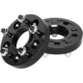 Teeze 2/4pcs 5x115 CB71.6mm M14x1.5 Hub Centric Black Forged Wheel Spacer Compatible For Dodge Challenger Flange Plate15/20/25/30mm(4pcs 20mm) in Saudi Arabia
