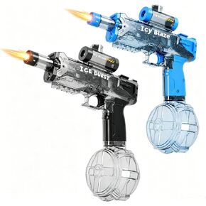 Electric Water Gun, Squirt Blaster Automatic Toy for Kids & Adults, 350cc Large Capacity, 25-32ft Long Range, Rechargeable Battery, Auto-Sync LED Lights, Summer Outdoor Toy for Pool, Beach & Backyard in Saudi Arabia