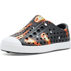 Native Shoes Jefferson Sugarlite Print (Little Kid) Sneaker, Rookie Green/Rookie Green/Bone White Wiggle, 12 US Unisex in Kuwait