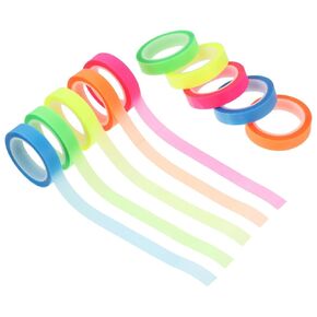 20 Rolls Waterproof Fluorescent Highlighter Tape 0.6cm X 5m Colored Removable Book Annotation Tabs for Office School Reading and Note-Taking in Kuwait