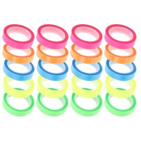Beavorty Waterproof Fluorescent Highlighter Tapes 0.6cm X 5m, 20 Rolls Sticky Tabs for Book Annotation and Office Use in Kuwait