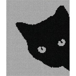 مجموعة Pepita Needlepoint: قطة حول الزاوية، 7 × 8 بوصة in Kuwait