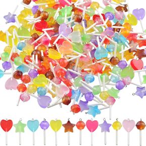 KJML DIY Cute Keychain Charms Bulk 30pcs Pendant Bracelet Charms for Keychain Making Mini Resin Kandi Charm for Funny Keychains Bag Charm Purse Backpack Jewelry Making in Kuwait