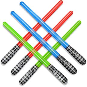 Novelty Place Inflatable Saber Sword Toys Set for Kids Party Favors, Pack of 6 Blow Up Sabers for Kids - Perfect for Birthday Parties, Cosplay Events, Party Favors in Saudi Arabia