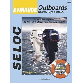 Sierra International Seloc Manual 18-01313 Evinrude Outboards Repair 2002-2014 15-300 HP 2-3 Cylinder Inline V4 & V6 2 Stroke Model with Fuel Injection in Kuwait