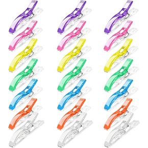 Large Sewing Clips Fabric Clips, 21 Count, Assorted 7 Bright Colors, Plastic Quilt Clips for Fabric, Crafts, Sewing Projects, Quilting, Embroidery in Kuwait