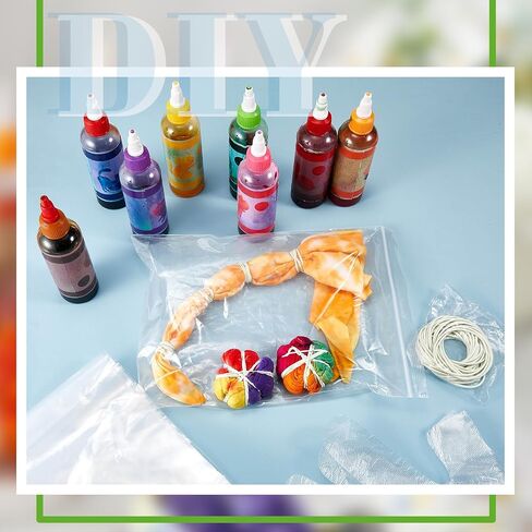 Silkfly 36 Pack White Cotton Tie Dye Blank Set Include 12 Pcs Bucket Hat,Drawstring Bag and Bandanas,DIY Craft Supplies for Tie Dye Party, Back to School, Large Groups in Kuwait