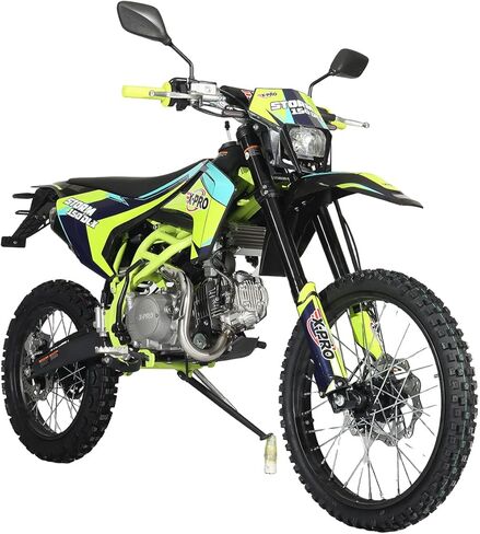 X-PRO 150 Dirt Bike Storm DLX 150 ناقل حركة يدوي 4 سرعات مع جميع الأضواء، كهربائي/بدء التشغيل، إطارات كبيرة 19 بوصة/16 ​​بوصة! | ناقل الحركة اليدوي in Kuwait